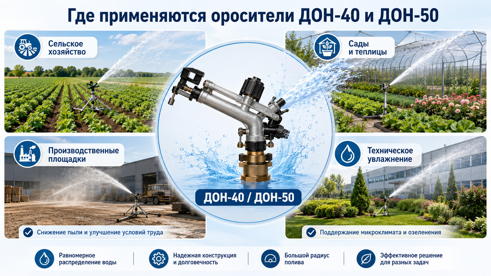 ороситель ДОН-40, ороситель ДОН-50, дождеватель ДОН, ороситель для полива, дождевальное оборудование, полив участка, оборудование для орошения ороситель ДОН-40, ороситель ДОН-50, дождеватель ДОН, ороситель для полива, дождевальное оборудование, полив участка, оборудование для орошения